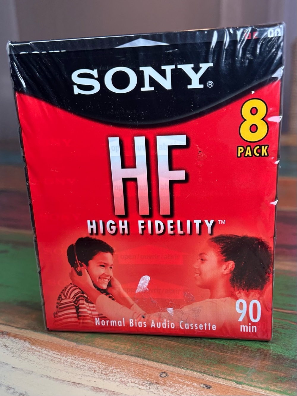 Sony HF 90 Blank Audio Cassette Tapes 8-Pack Normal Bias Type I NEW Sealed